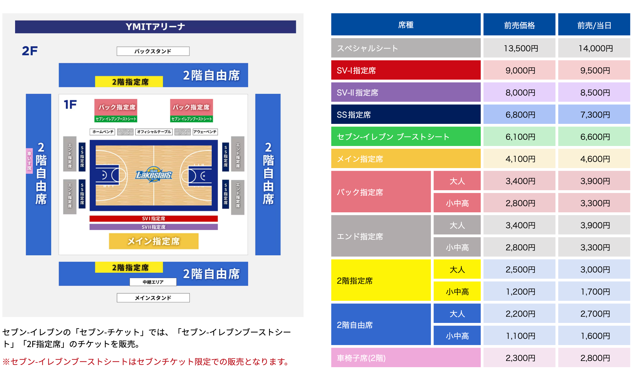 2月開催ホームゲーム Ymitアリーナ の座席について バスケットボールニュース